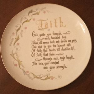 A Faith Plate u could hang